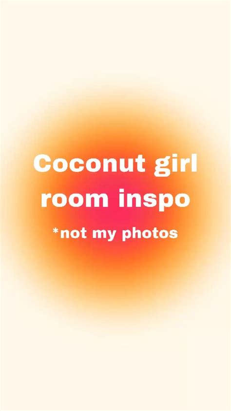 Coconut Girl room decor ideas | Girl room inspiration, Beachy room ...