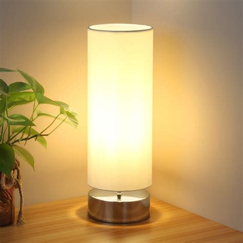 Touch Control Table Lamp Bedside Minimalist Desk Modern Accent Dimmable ...