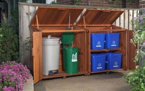 Garage Can Garbage Can Recycling Bin Storage For Garage Garage Heater ...