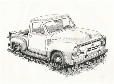 Pickup Truck Sketch