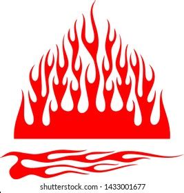 Hot Rod Flames Flames Stickers Flames Stock Vector (Royalty Free ...