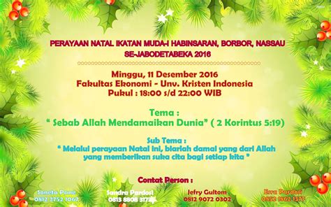 Contoh Undangan Natal Sekolah – Ilustrasi