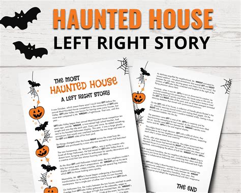 The Most Haunted House Halloween Left Right Game Halloween Left Right Story Halloween Party ...