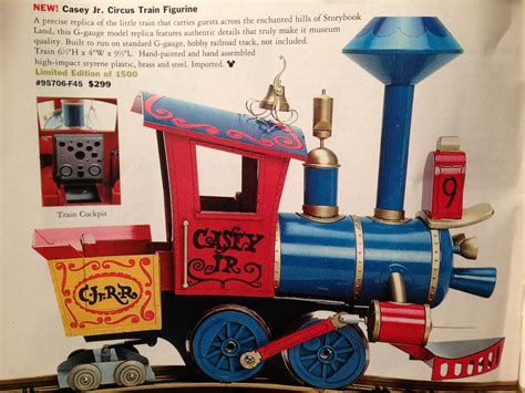 Casey Jr. Circus Train Figurine, runs on G-gauge track, Disney Catalog ...