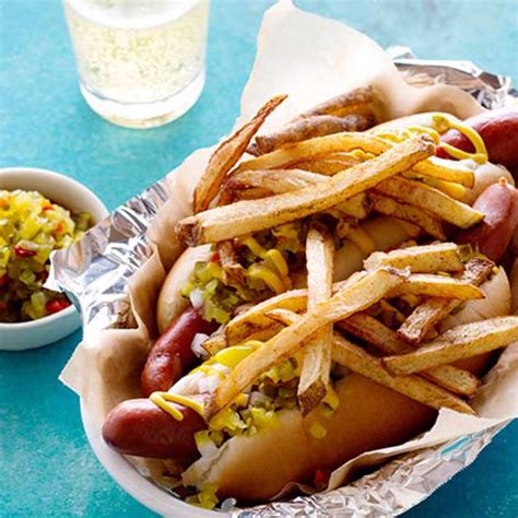 Chicago-Style Hot Dog with Homemade Relish | Recipe | Relish recipes, Hot dog relish, Chicago ...