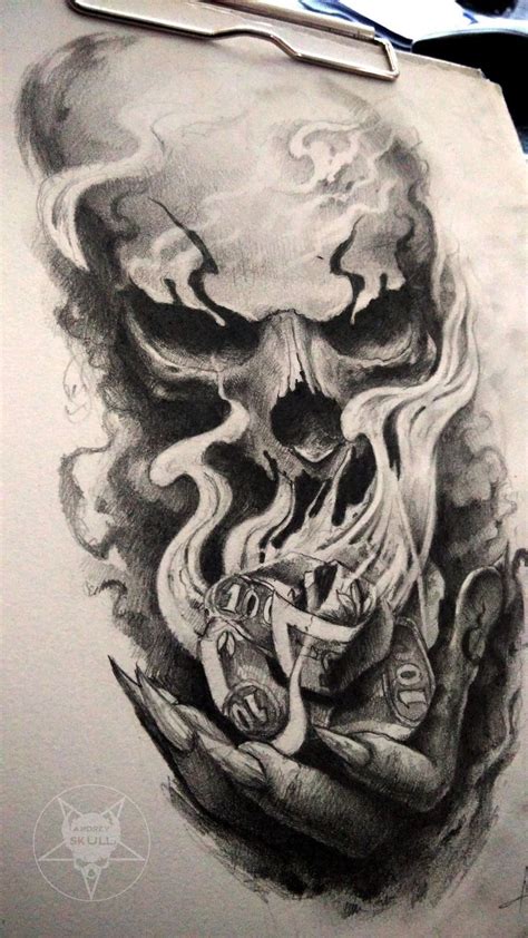 Evil Skull Drawing at PaintingValley.com | Explore collection of Evil Skull Drawing