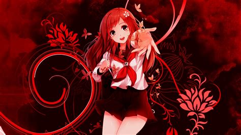 30 Red Anime Girl Wallpapers - Wallpaperboat