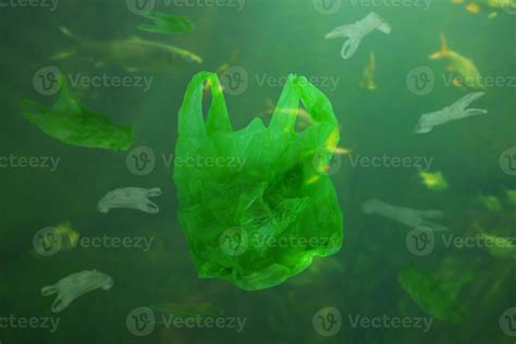 Plastic bag pollution underwater ocean background 12475129 Stock Photo at Vecteezy