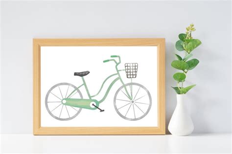 Watercolor Bicycle Illustration Graphic by santhod24 · Creative Fabrica