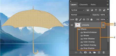 Layer effects and styles in Adobe Photoshop