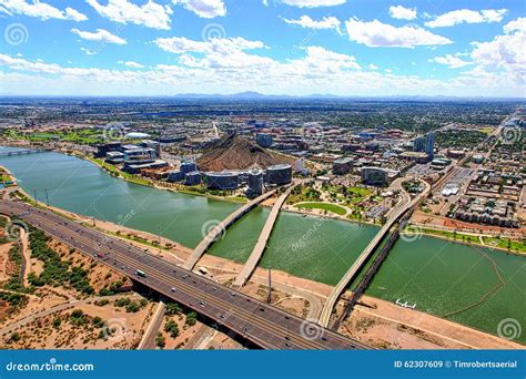 Tempe Skyline stock image. Image of architecture, apartments - 62307609