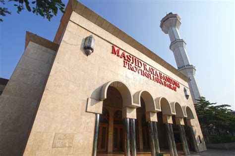 Masjid Raya or Grand Mosque in Bandung, Indonesia Editorial Image ...