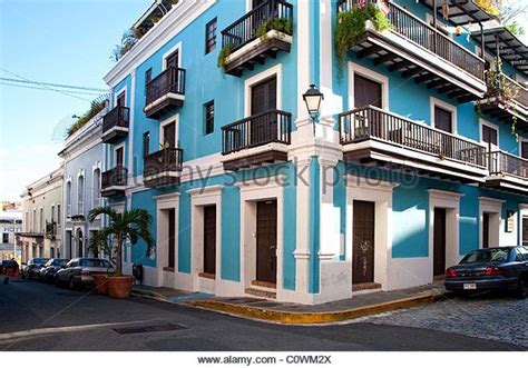 architecture of old san juan | Old San Juan Buildings Puerto Rico Stock ...