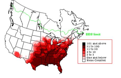 Northern Cardinal - Breeding Range Map