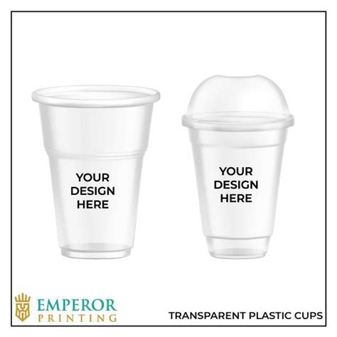 Transparent Plastic Cups - Emperor Printing