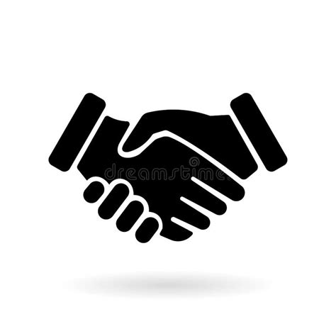 Handshake Symbol Icon. Vector Illustration of Handshake Stock Vector - Illustration of sign ...