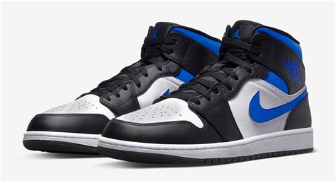 Air Jordan 1 Mid White Black Racer Blue Where to Buy