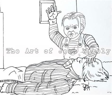 Child's Play, Coloring Page, Andy and Chucky - Etsy