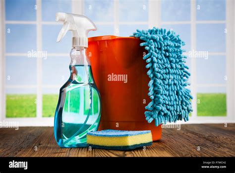 Variety of cleaning products Stock Photo - Alamy