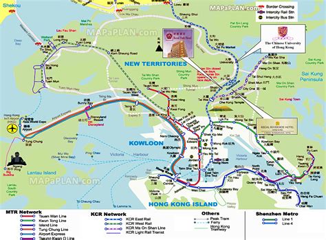 Hong Kong map - What to see, Where to go, What to do - Driving road ...