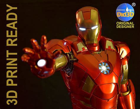 IRON MAN Mark 7 HQ 62cm 1-3Scale 3D Print Ready 3D model 3D printable | CGTrader