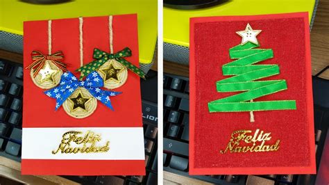 Tarjetas navideñas, ideas creativas hechas a mano y fáciles de hacer en la época de Navidad