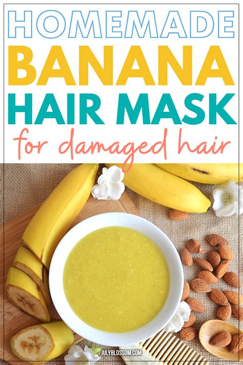 DIY Effective Banana Hair Mask For Damaged Hair - ♡ July Blossom