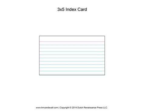 Printable Index Card Templates: 3×5 and 4×6 – Tim's Printables | Note card template, Recipe ...