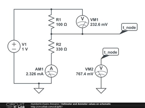 Voltmeter Circuit Diagram