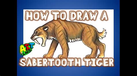 Saber Tooth Tiger Drawing Easy - #smilodon #saber tooth cat #saber tooth tiger #palaeoblr # ...