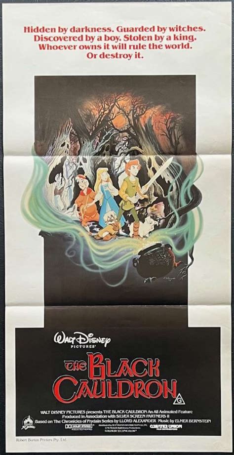 All About Movies - The Black Cauldron Movie Poster Original Daybill Disney