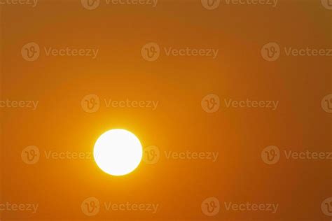 sunset in a clear orange sky 23499431 Stock Photo at Vecteezy