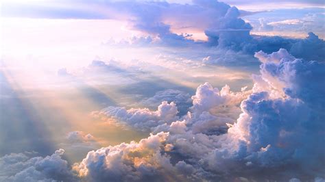 clouds #clouds #sky #blue #Sun #white #skyscape sun rays #2K #wallpaper #hdwallp - DaftSex HD