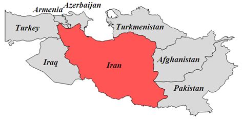 Iran Map Borders