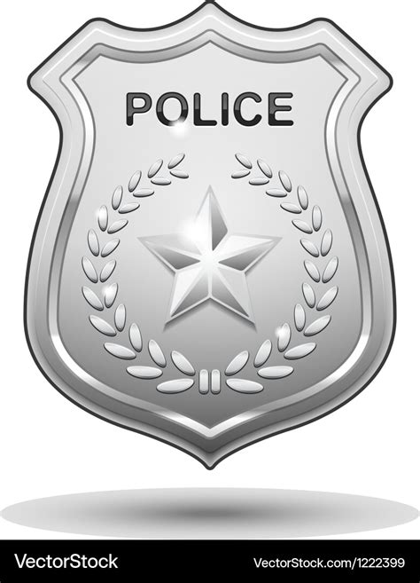 Police badge Royalty Free Vector Image - VectorStock