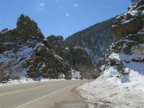 Enjoy photos of Boulder Canyon following a recent Boulder blizzard