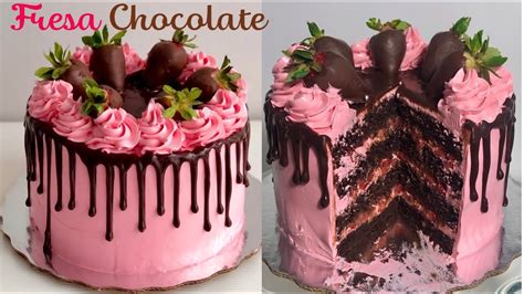 Pastel De Chocolate Con Fresas