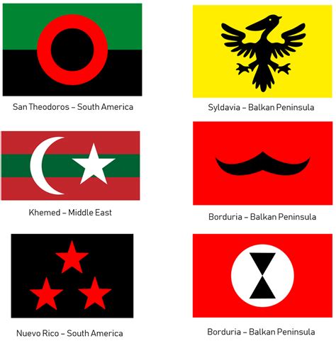 Fictional Country Flags from Tintin : vexillology