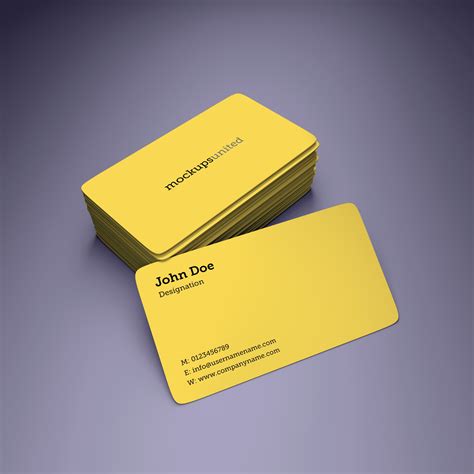 Rounded Corner Business Card Mockup | Business card mock up, Mockup, Business cards