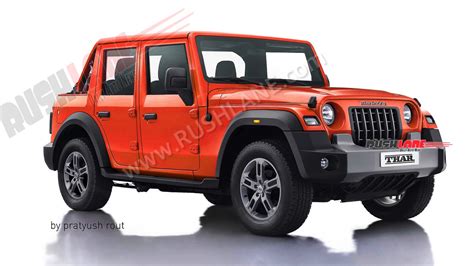 2023 Mahindra Thar 5 Door Convertible Looks Promising - Renders