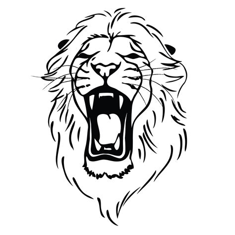 Roaring Lion Drawing Easy