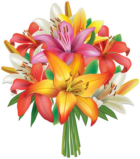 Transparent Free Clipart Flowers Bouquet Clip Art Flower Bouquet Png ...