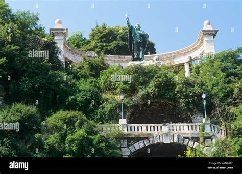 St Gellert statue Gellert Hill Budapest Hungary Stock Photo: 4984182 - Alamy