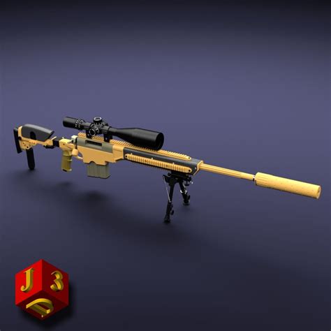 3d 50bmg tac-50 sniper rifle