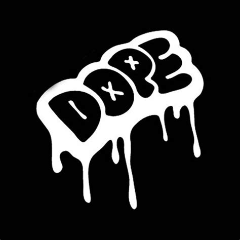 Dope dripping Cool JDM Euro Urban Graffiti Drip Style Bumper Sticker Car window Premium Quality ...