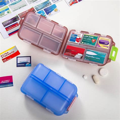 DIY Pocket Pharmacy with Medicine Labels, Micro Pharmacy, Travel Pill Container, Mini Medication ...