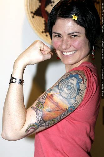 photo: rosie the riveter gets a new tattoo - by seandreilinger