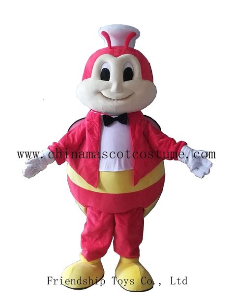 Jollibee mascot costume, Jolli bee cartoon mascot costume, Jollibee adult moving mascot costume