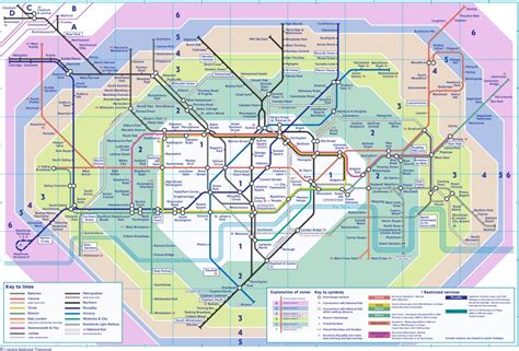 London Rail Zones 1 6 Map State Coastal Towns Map | Images and Photos ...