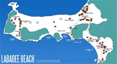 Map Of Labadee Beaches